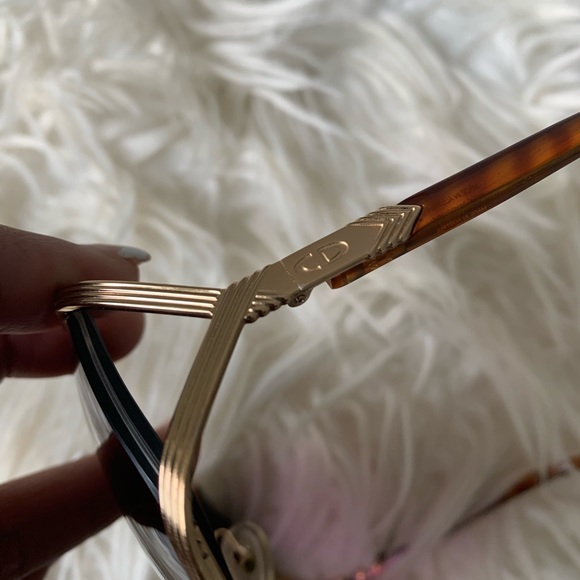 1940's CHRISTIAN DIOR VINTAGE OVERSIZED GLASSES - Picture 6 of 8